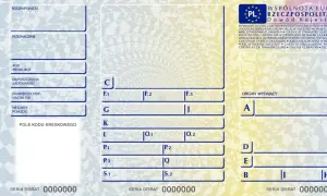 Fragment dowodu rejestracyjnego pojazdu. Sprawdź, czy trzeba mieć przy sobie dowód rejestracyjny, gdy jedziesz samochodem.