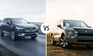 Porównanie SUV-ów: Volvo XC90 vs. Mitsubishi Outlander. Sprawdź wymiary Volvo XC90 i jego konkurentów.