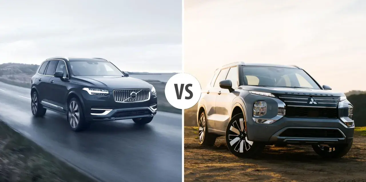 Porównanie SUV-ów: Volvo XC90 vs. Mitsubishi Outlander. Sprawdź wymiary Volvo XC90 i jego konkurentów.