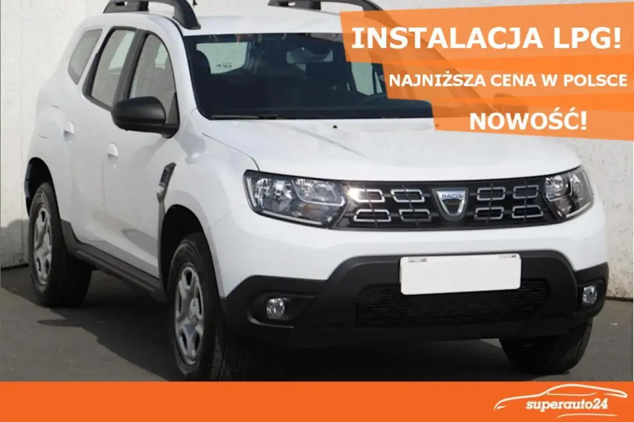Biały Dacia Duster 1.6 benzyna z instalacją LPG. Najniższa cena w Polsce!